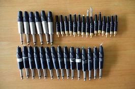 Neutrik Set mit 15 Cinch und 21 Klinkenstecker