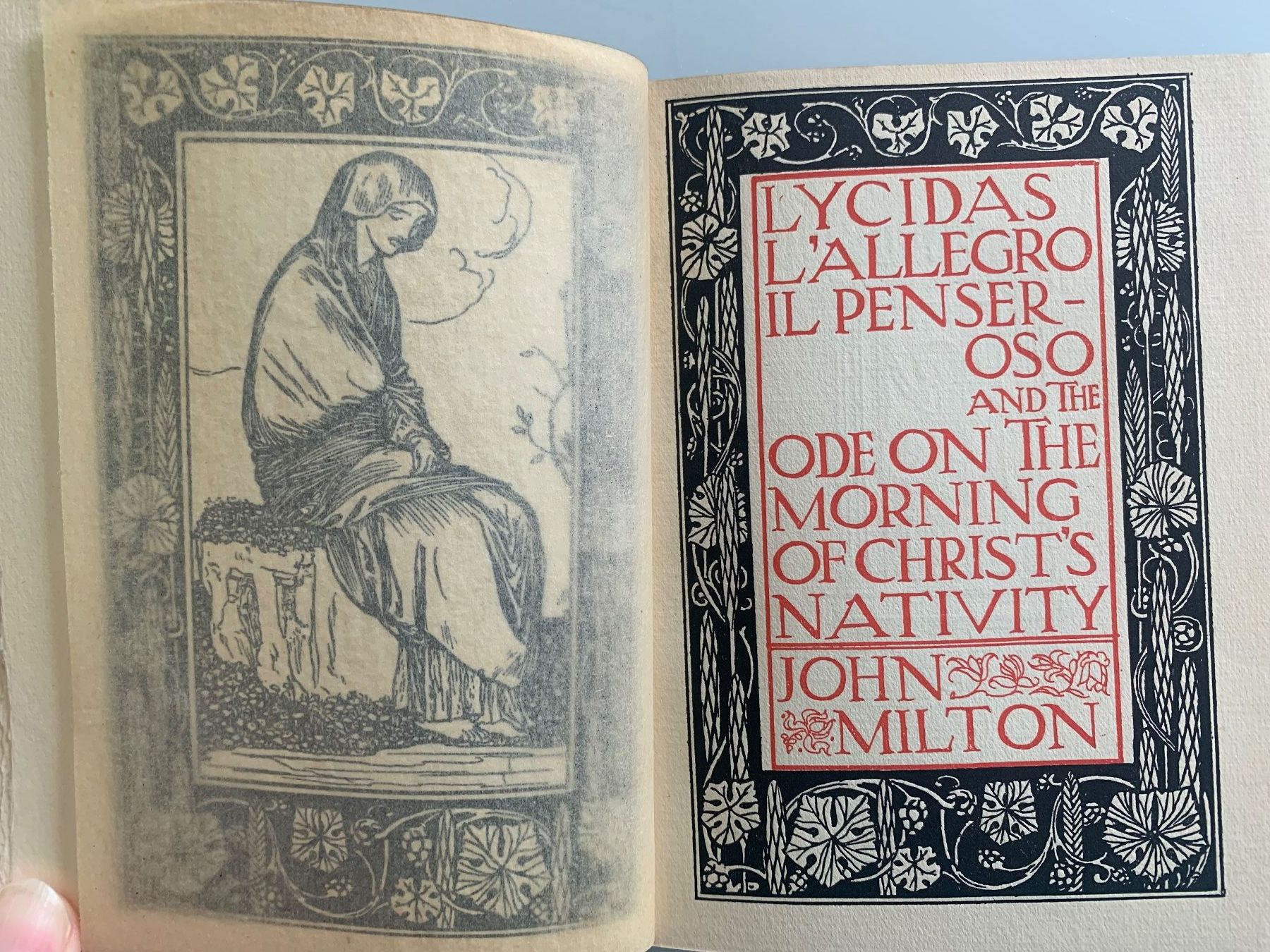 Libri: John Milton: Lycidas and Other Odes. Ill. R. Anning Bell. – Usato da Basel venduto da SusaSandig 4