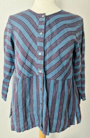 GUDRUN SJÖDEN BLUSE TUNIKA LEINEN LINEN M 38 TOP ZU JACKE