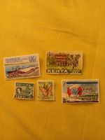 Kenya - Lot de 5 timbres différents, parfait pour collection