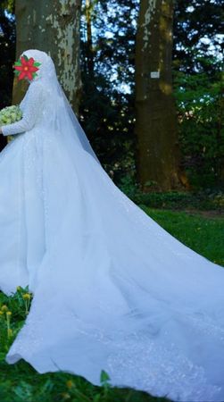Glitzer-Brautkleid VIP / Hochzeitskleid  Grösse 36 / S