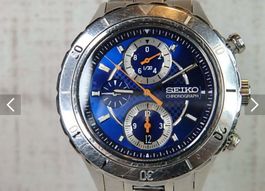 Seiko Chronograph 7T92-0HY0 Blau Quartz 10BAR