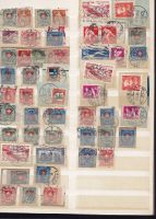 1920er Posten ca. 40 Briefmarkenausschnitte, meist Wappen