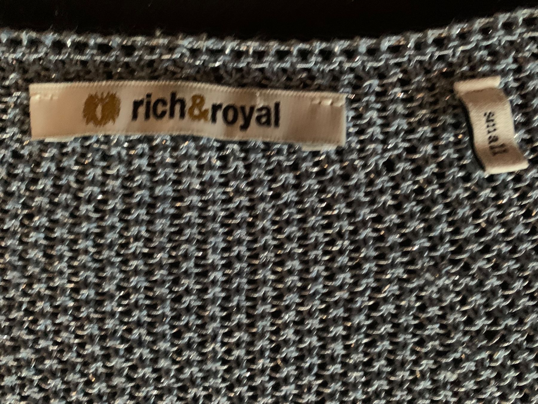 Pulls & Sweat-shirts: Rich & Royal Stricktop, feiner Pullover, hellblau, S – D'occasion à Wiesendangen par Babalegi 1
