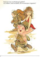 Militär Jux AK Packung 6 ( Erotik Sexy Girl)  Motiv