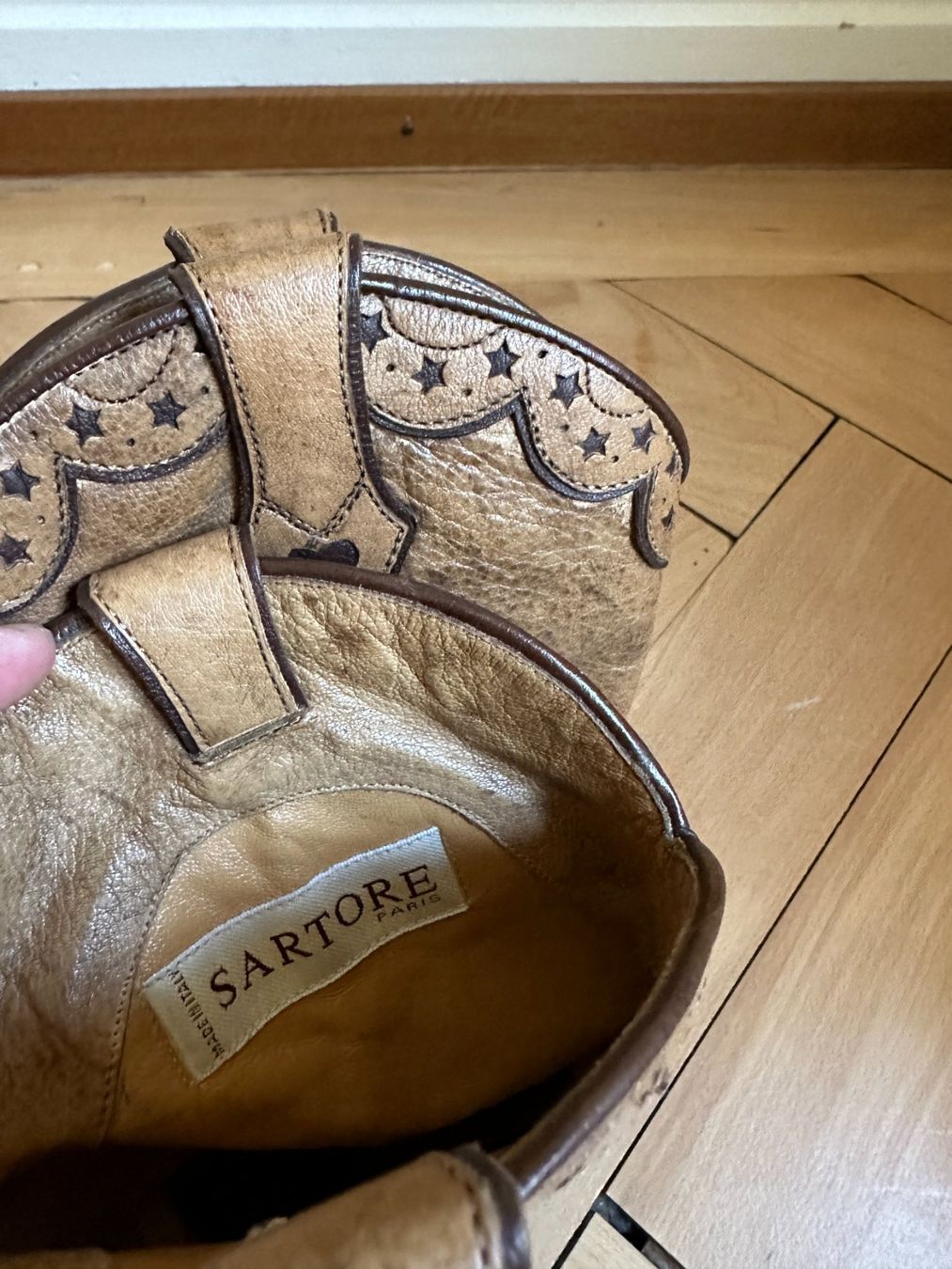 Sartore Scarpe da donna: SARTORE - Leder Stiefel hellbraun 35 – Usato da Zürich venduto da Diazaio 4