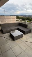 Garten Sitzgruppe Rattansofa Couchtisch guter Zustand