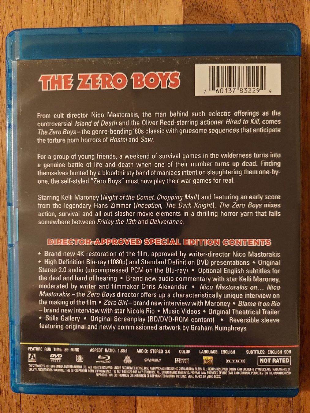 Tutti i DVDs: Blu Ray - The Zero Boys (1986) – Usato da Rheinfelden venduto da FilmAuktion 1