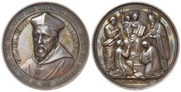 Rom, Pius IX., Silbermedaille 1858, Guglielmus Alanus