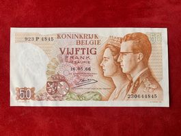 BELGIQUE - 50 Francs 16.05.1966 - UNZIRKULIERT / Non-Circulé