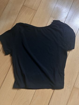 Schickes schwarzes Oberteil Rückenfrei Grösse M