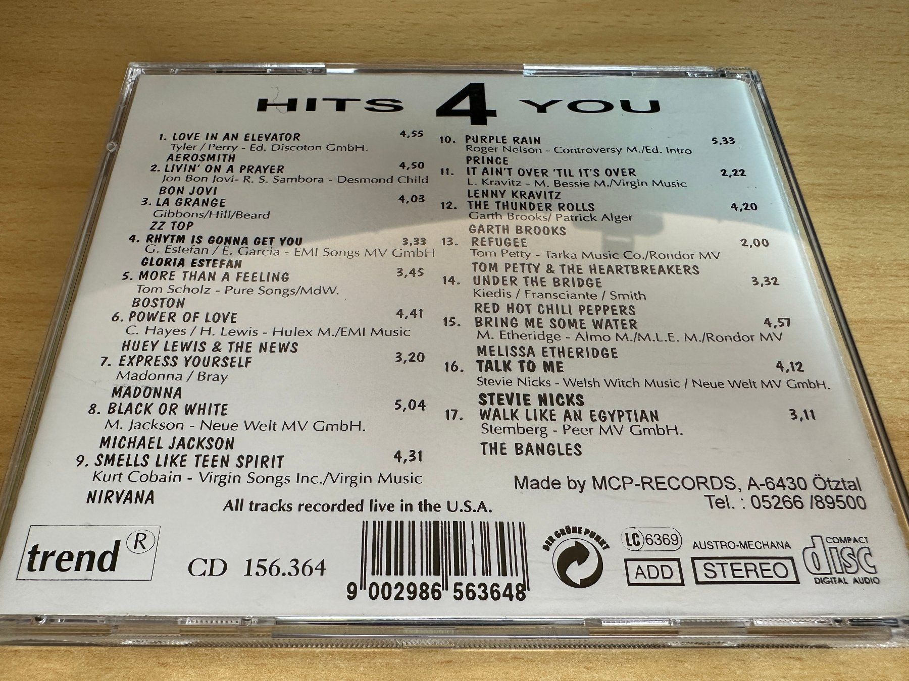CD: Various - Hits 4 You – Usato da Rikon im Tösstal venduto da Alpenmutz 1