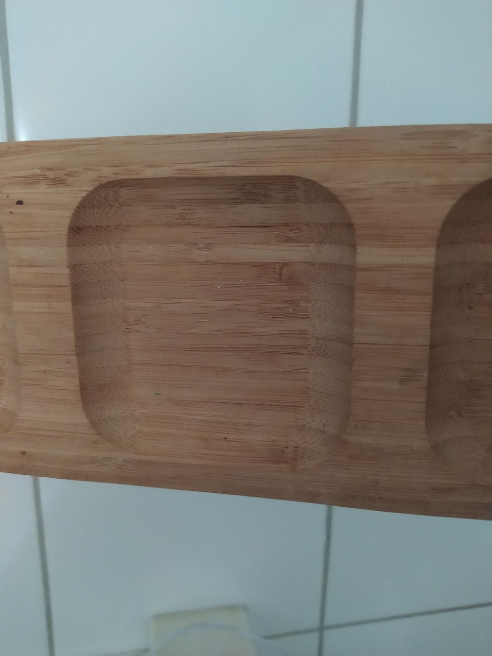 Piatti di portata: Schicke Bambus Servierplatte mit 3 Fächern 33x11 cm – Usato da Möhlin venduto da mik_h72m 8