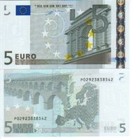5 Euro P neiderland P006 printer duizenberg selten unc