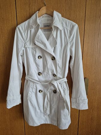 Esprit Damen Trenchcoat, Gr. 40 weiss
