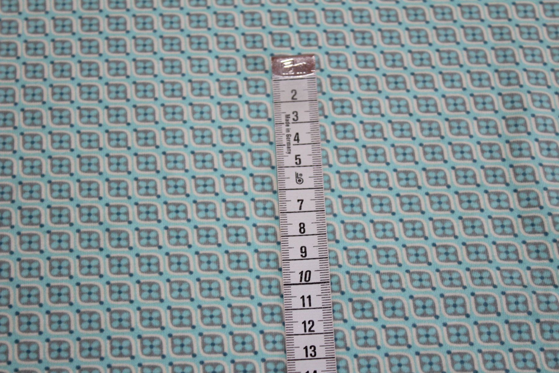 Tissus: ***AUSVERKAUF*** Stoff Baumwolljersey mint/Blümchen – Neuf (Voir description) à Obfelden par solomon111 1
