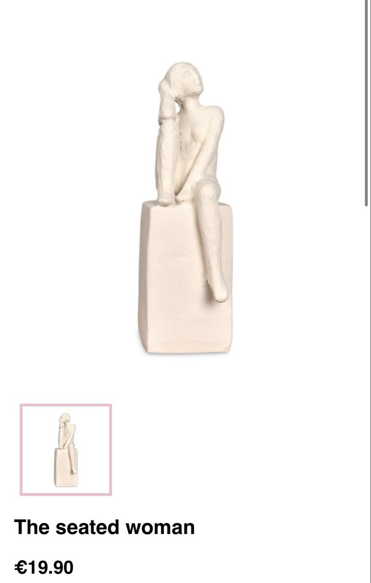 Statuette: Weisse Deko-Figur "Sitzende Frau" – Nuovo (secondo la descrizione) da Neuhausen venduto da DELY 6