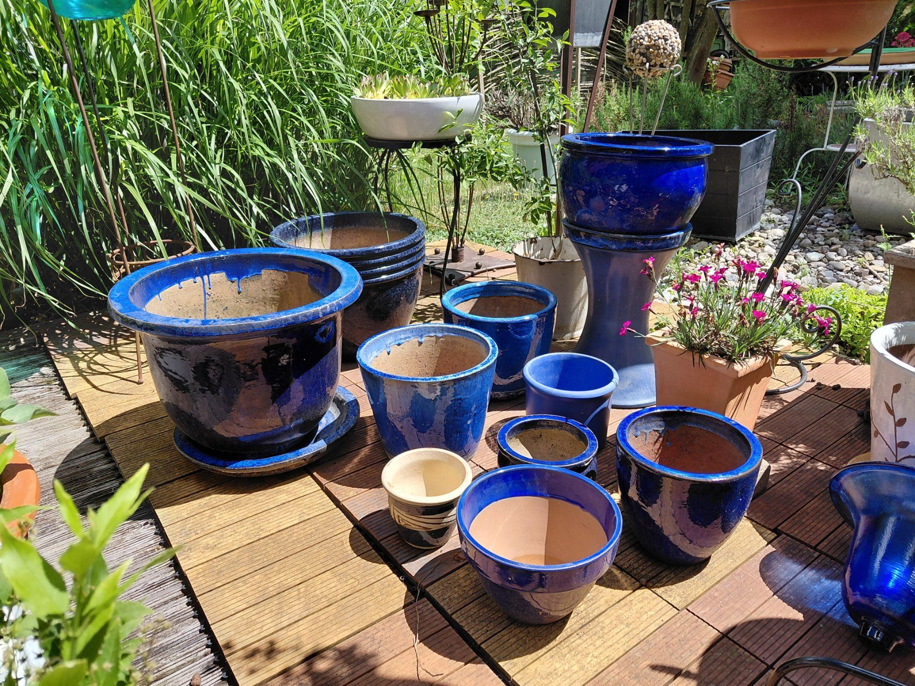 Vasi per fiori: Blumentöpfe blau 10stk – Usato da zuchwil venduto da parson65