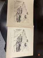 La Chaux-de-Fonds 1783-1983, rare gravure d'époque, 51x41