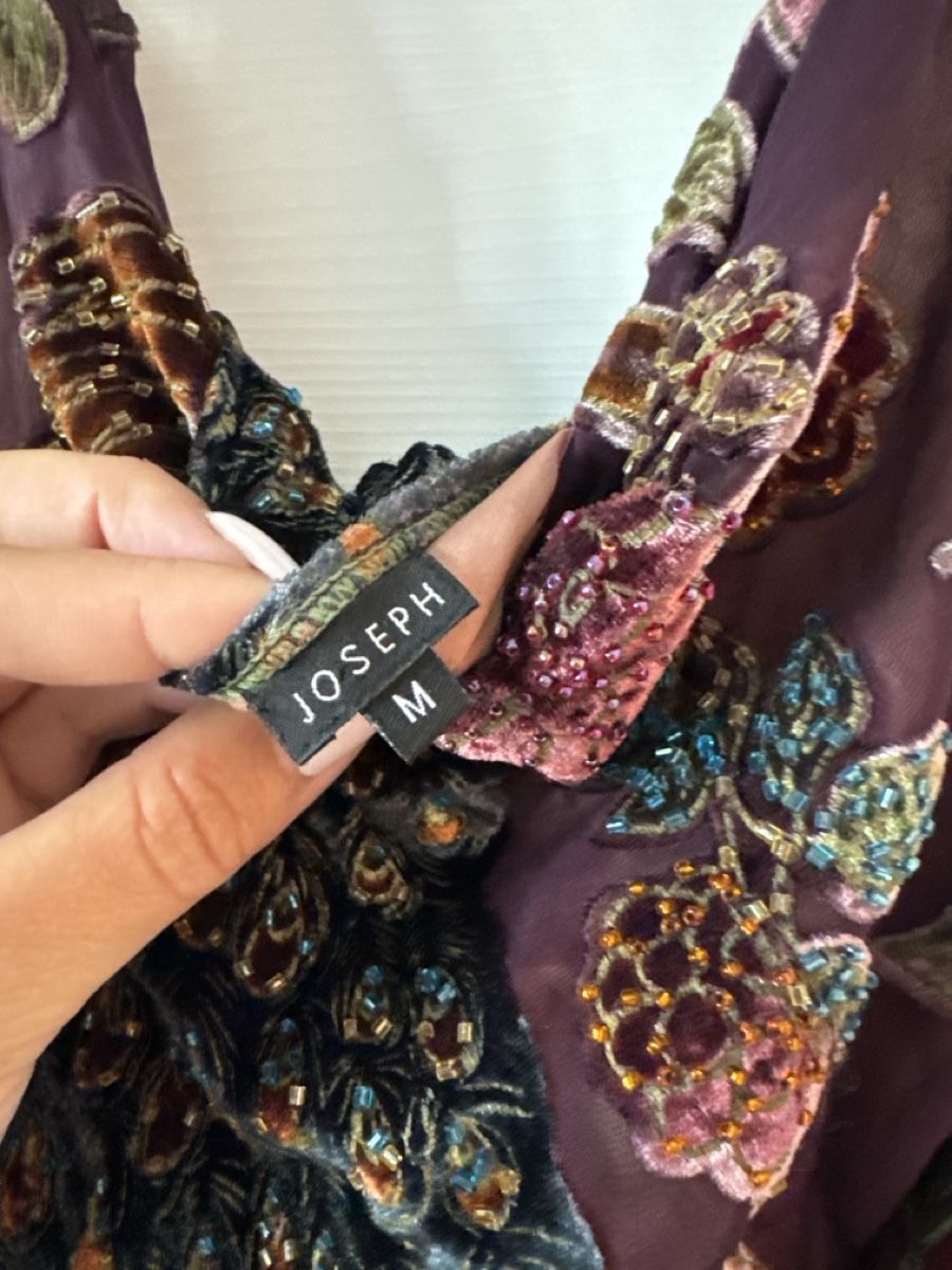 Tops: Joseph top Samtpfau Muster Lila Grösse M – Gebraucht aus Massagno von kar_wwq5 3