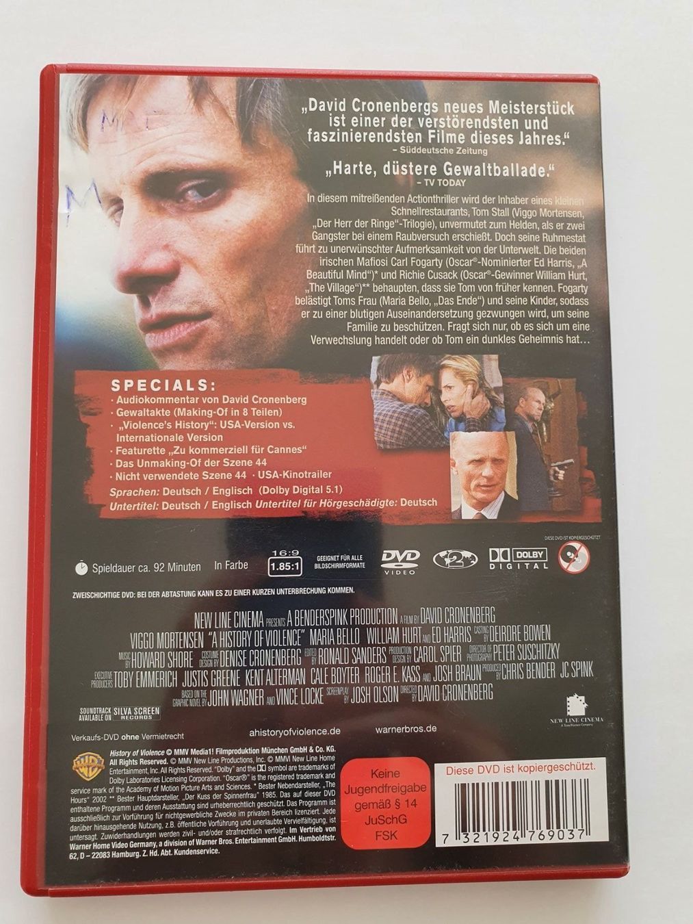 Tutti i DVDs: A history of violence – Usato da Oberdorf BL venduto da BaldenEagle 1
