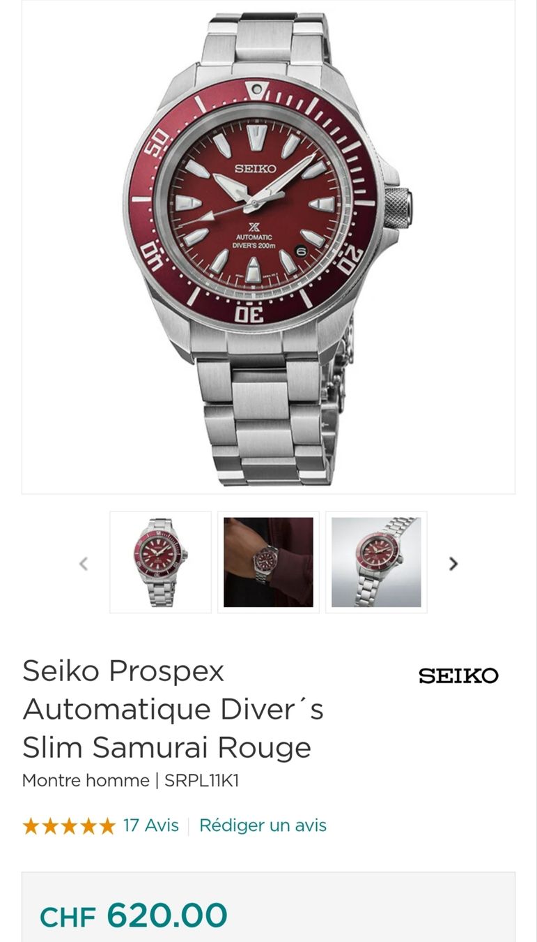 Seiko Uhren: Seiko Prospex Automatique Samurai – Neu und originalverpackt aus Cugy VD von ren_qz22 3