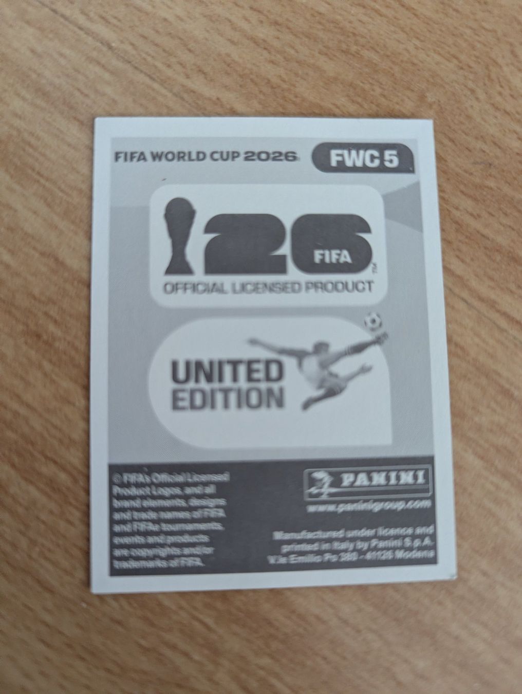 Panini Carte collezionabili: FWC 5  Panini WM 2026 – Nuovo (secondo la descrizione) da Horgen venduto da snickers58 1