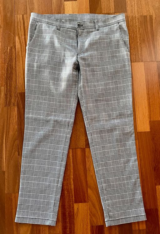 Generisch Herren Golfhose - Stretch Karo Print | Business Freizeithose | Y2K Style | Atmungsaktiv & Bequem