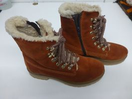 Winterstiefel gefüttert braun Wildleder gebraucht