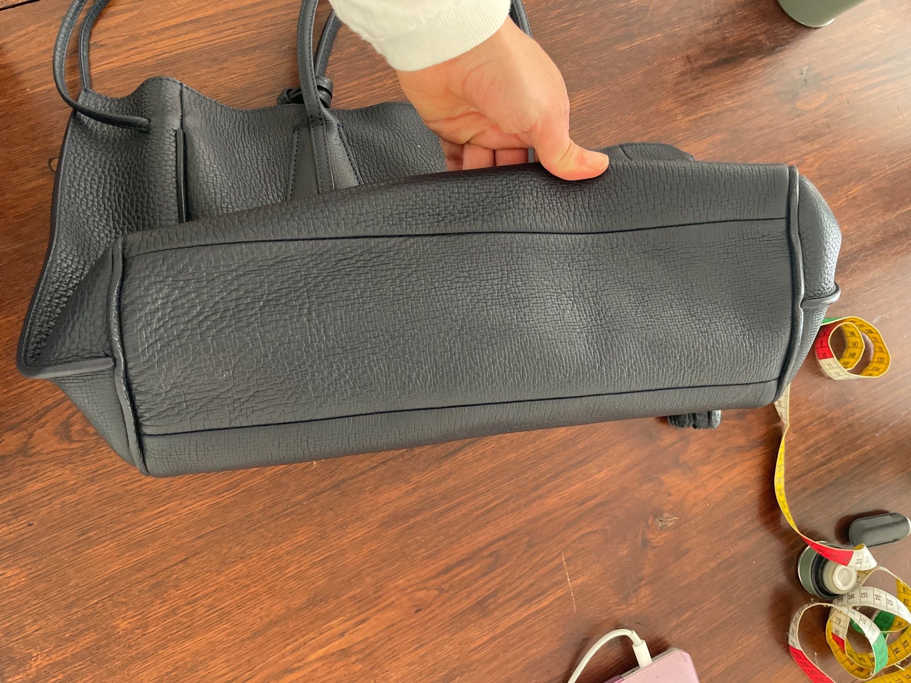 Longchamp Borse da donna: Longchamp penelope cuir bleu marine – Usato da Genève venduto da hg2_yyz7 3