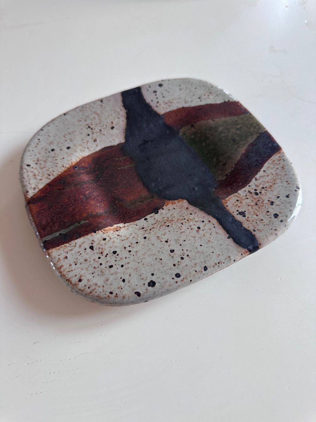 Servierplatten: Jacques Pouchain, plat émaillé Dieulefit, vers 1965 – Gebraucht aus Lausanne von jul_v9ht 4