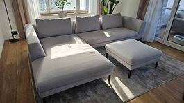Hochwertiges Sofa Schubiger Möbel grau