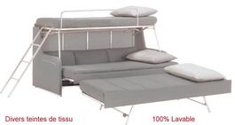 Canapé lits pour 3 personnes en tissu / Sofabett 3 personen