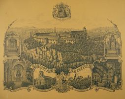 MARIASTEIN SOLOTHURN, LITHOGRAPHIE ~1900