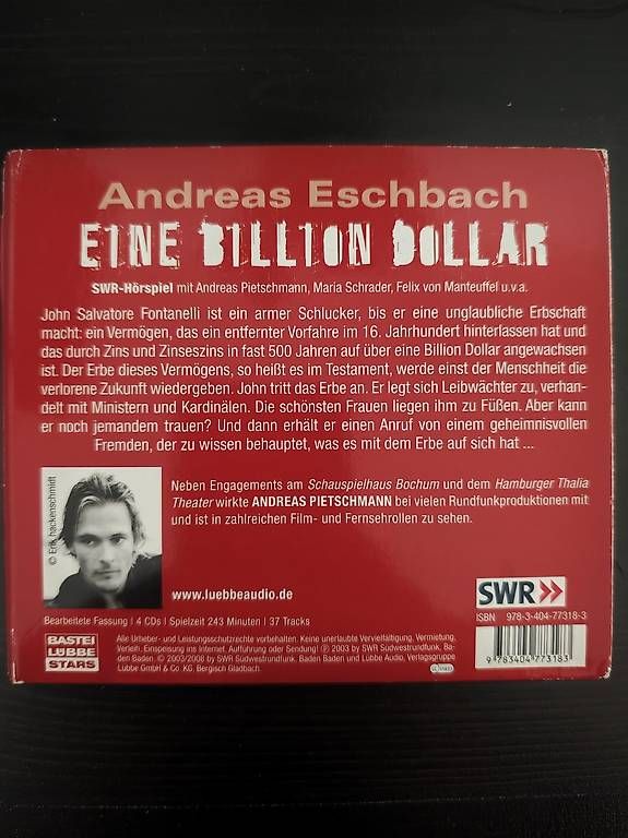 Audiolibri: Hörbuch: Eine Billion Dollar - Andreas Eschbach – Usato da Boll venduto da ttr-fun 1