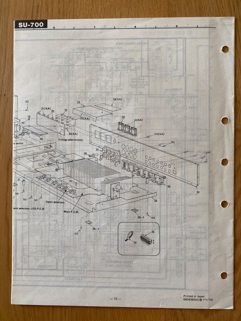 Technics Amplificateurs: Service Manual TECHNICS Amplifier SU-700 – D'occasion à Erlenbach ZH par Leaford 1