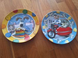 Sammelteller Wallace & Gromit Porzellan