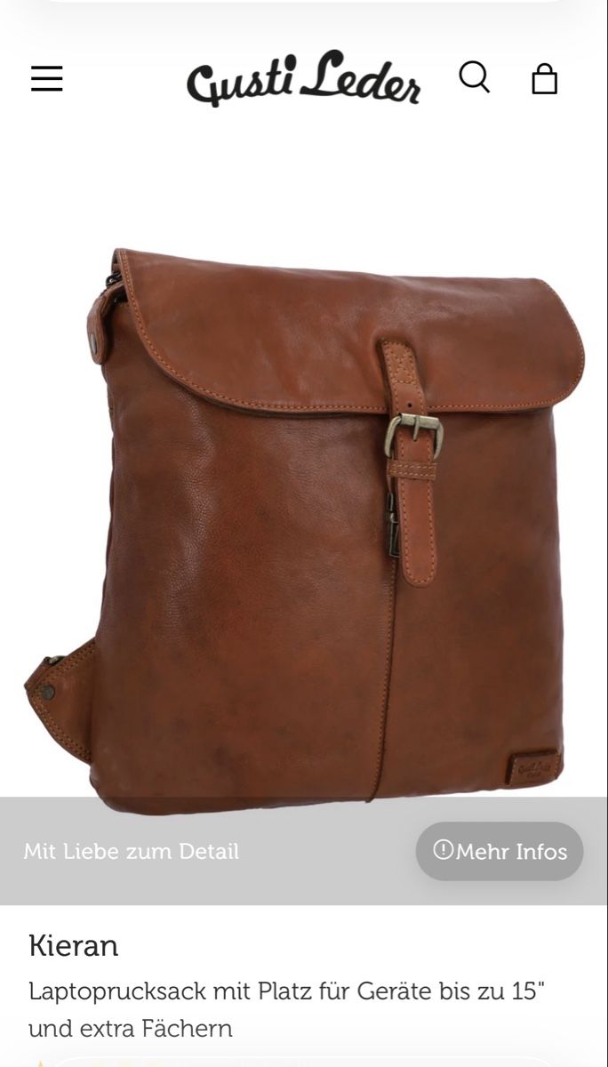 Rucksäcke: Gusti Leder Rucksack  – Neu (gemäss Beschreibung) aus Illighausen von Blauhausfrau12 4