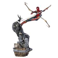 Statue Iron Spider vs Outrider - Avengers Endgame! Neuve