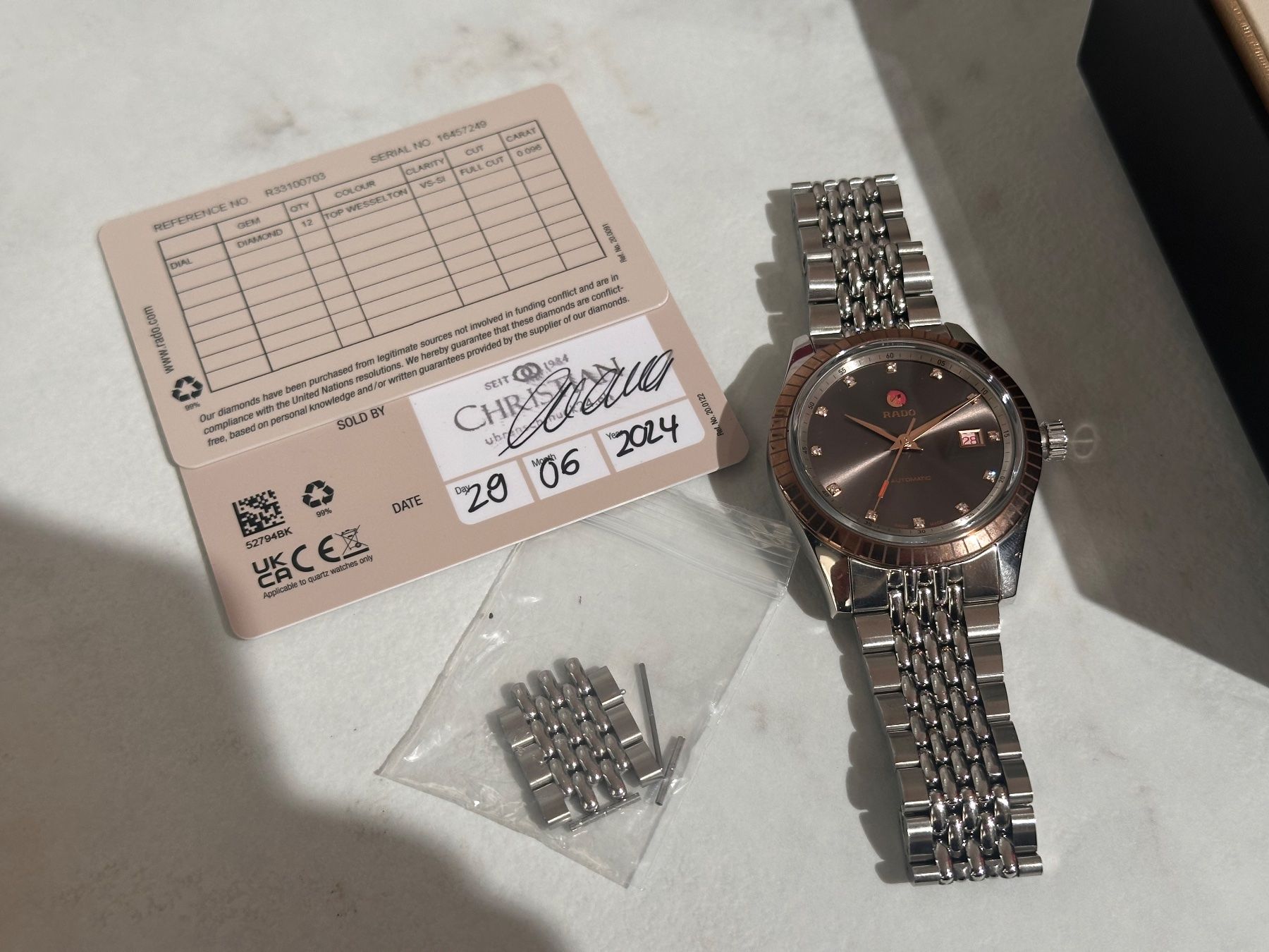 Rado Orologi: Rado Hyperchrome Classic 42mm mit Diamanten – Usato da Zürich venduto da uhrmacherteam 3