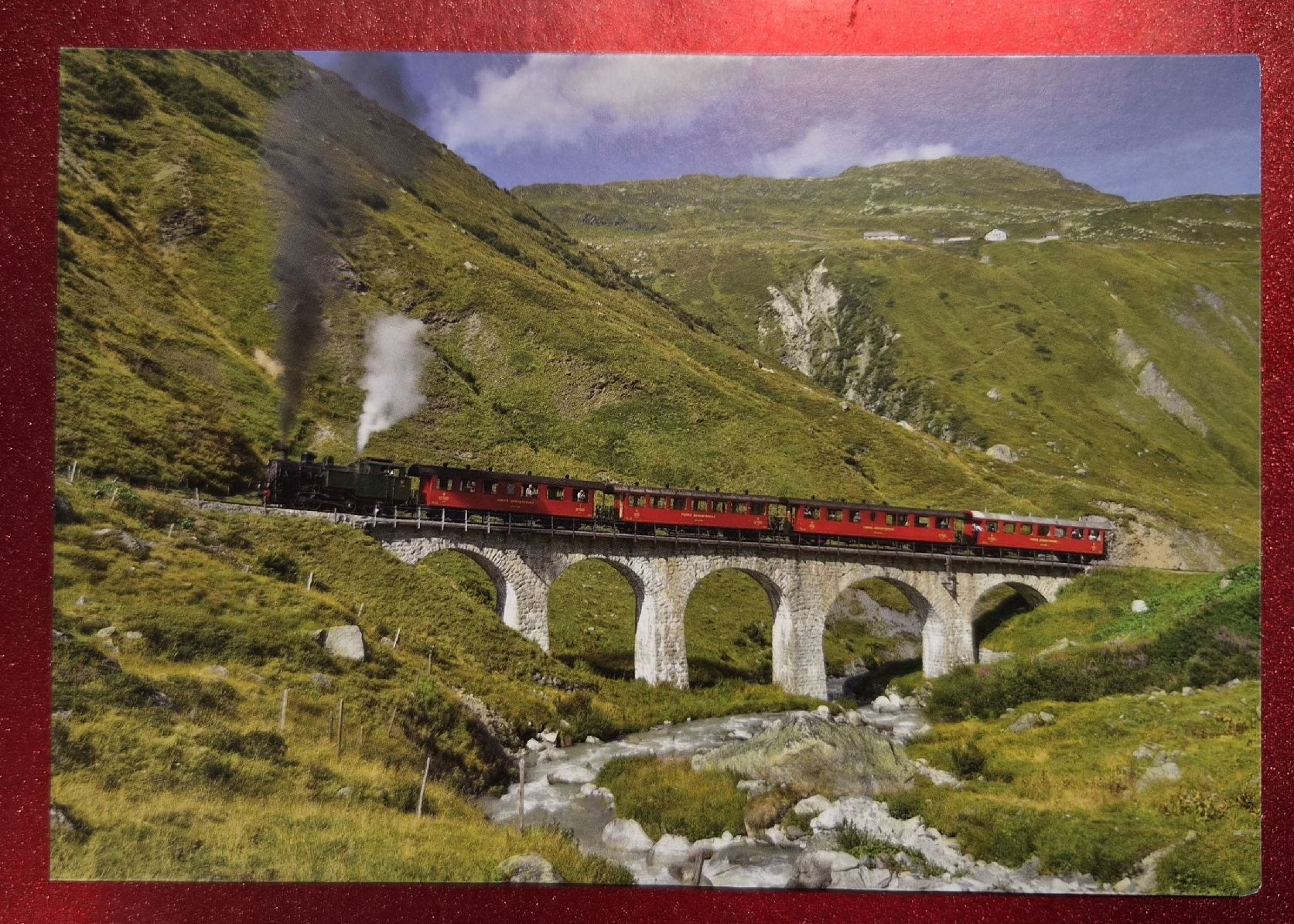 Ansichtskarten: Furkabahn mit Viadukt neu – Neu (gemäss Beschreibung) aus Melchnau von Arthurius