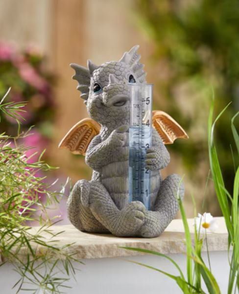 Statuette: Regenmesser Drachen (19 cm) – Nuovo e nell'imballaggio originale da Langenbruck venduto da Gumsi 1
