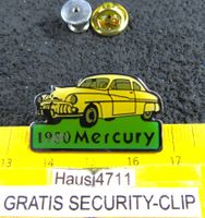 MERCURY COUPE 1950 AUTO PIN GLASIERT MIT SECURITY-CLIP OLDI