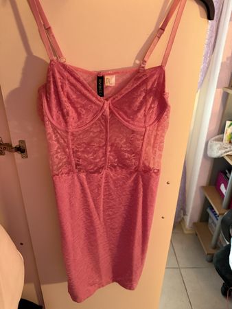 H&M Divided Kleid rosa/pink Gr. M – Barbie Style