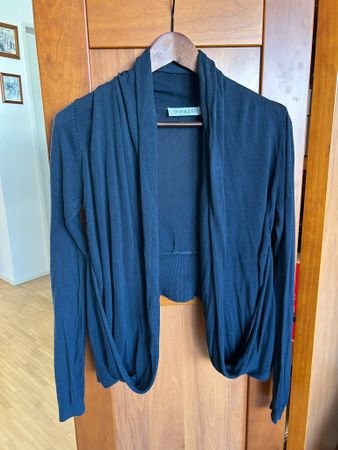 Fliessender Soaked in Luxury Cardigan – Dunkelblau – Gr. S