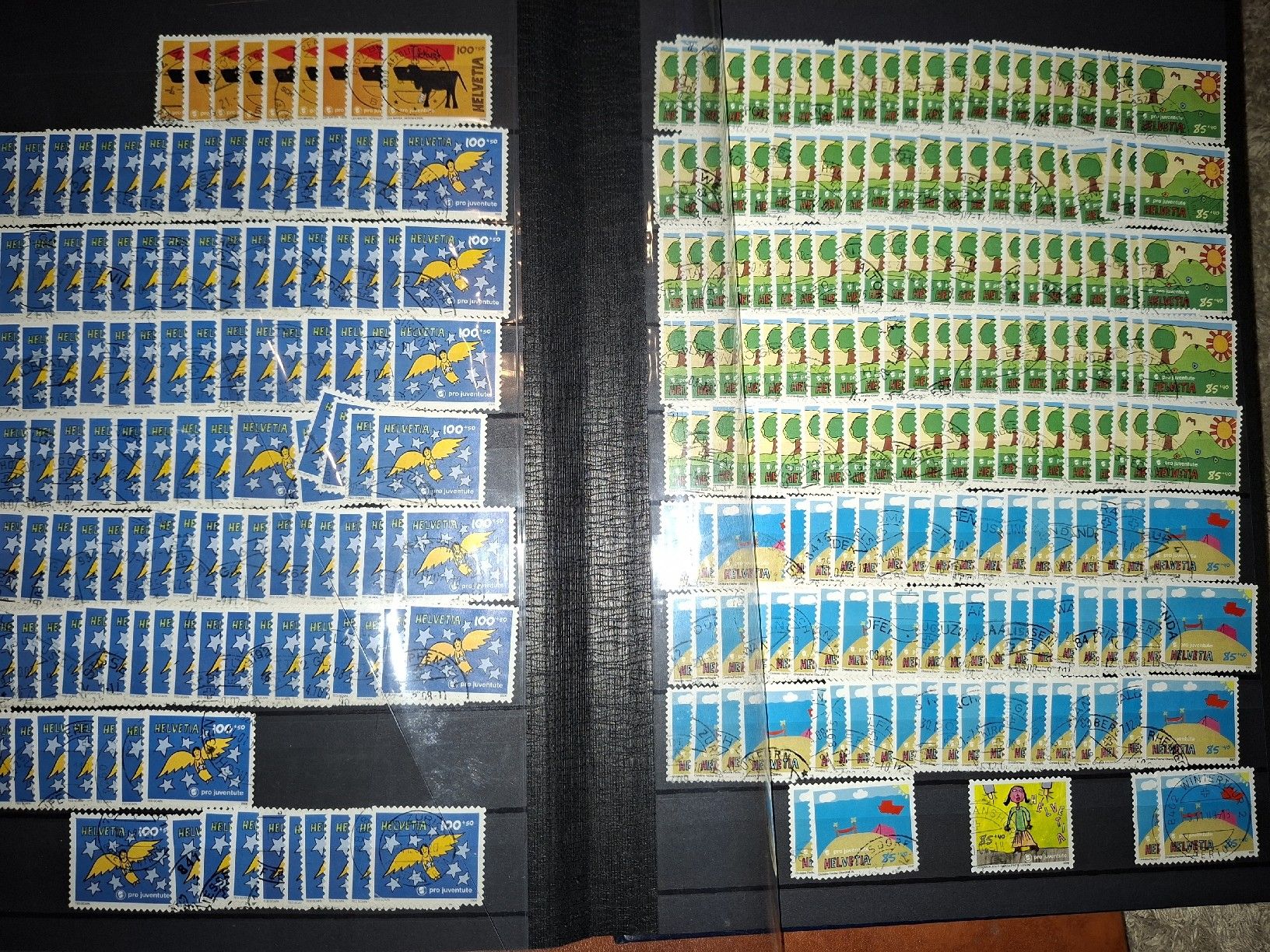 Alle Briefmarken: Dubletten PJ 1991 - 2008 – Gebraucht aus Balgach von SIMEON27 7