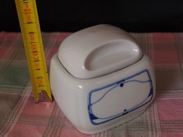Boîte à sucre JL Menau DDR Rcht Kobalt art déco bon état