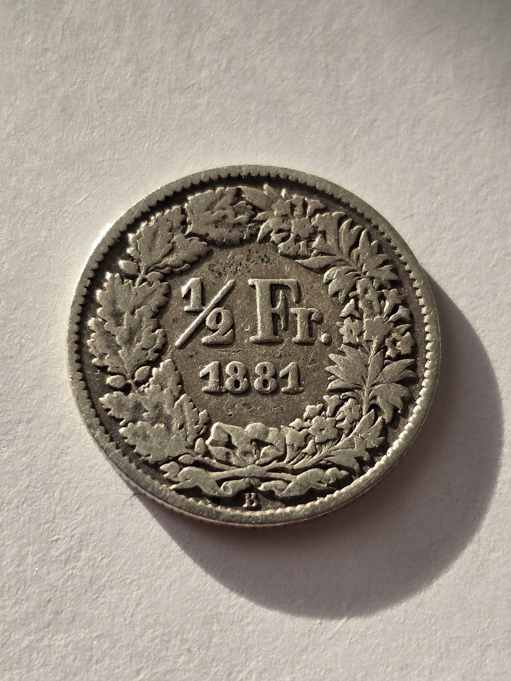 Alle Münzen: 50Rappen 1881 – Gebraucht aus Pfäffikon SZ von 26.4.14.17.25