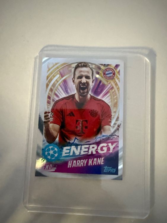 Topps Uefa Champions League 24/25 Harry Kane Energy Sticker (Neu und ...