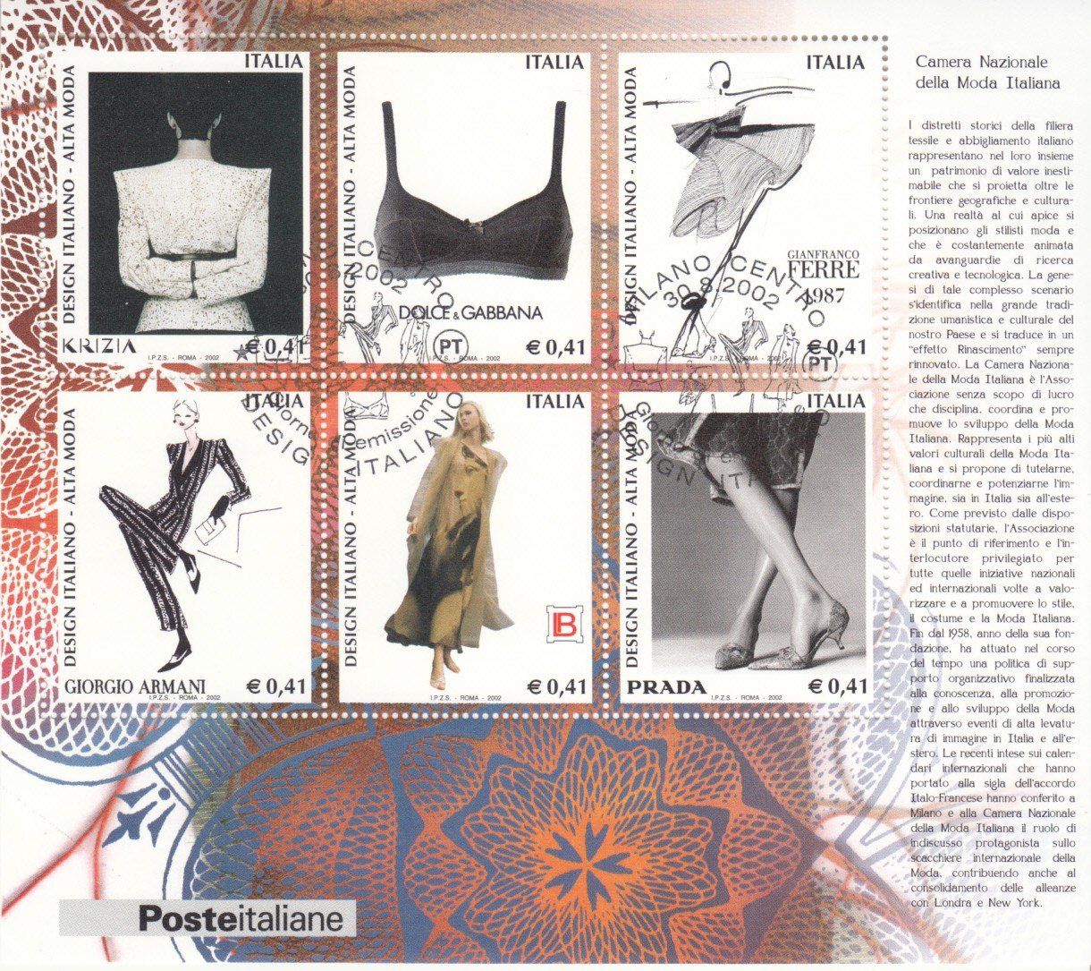 Tous les timbres: Italien 2002 mit ET – D'occasion à Bürglen TG par StampGraf 5